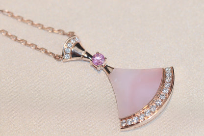 [Charm Aries Jewelry]DREAM NECKLACE PINK MOP DIAMOND
