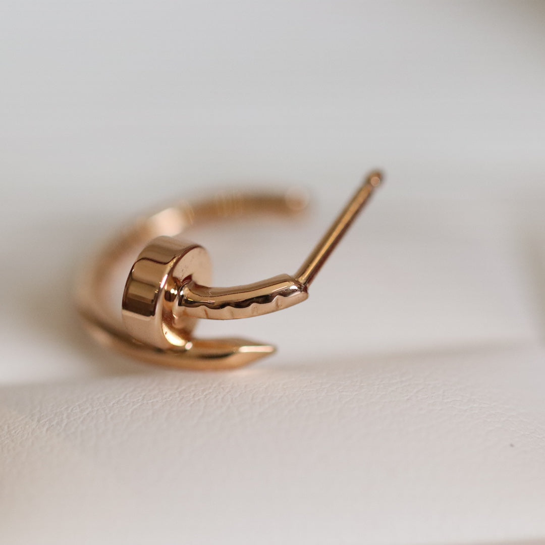 [Charm Aries Jewelry]JUSTE EARRINGS PINK GOLD