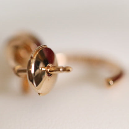 [Charm Aries Jewelry]JUSTE EARRINGS PINK GOLD