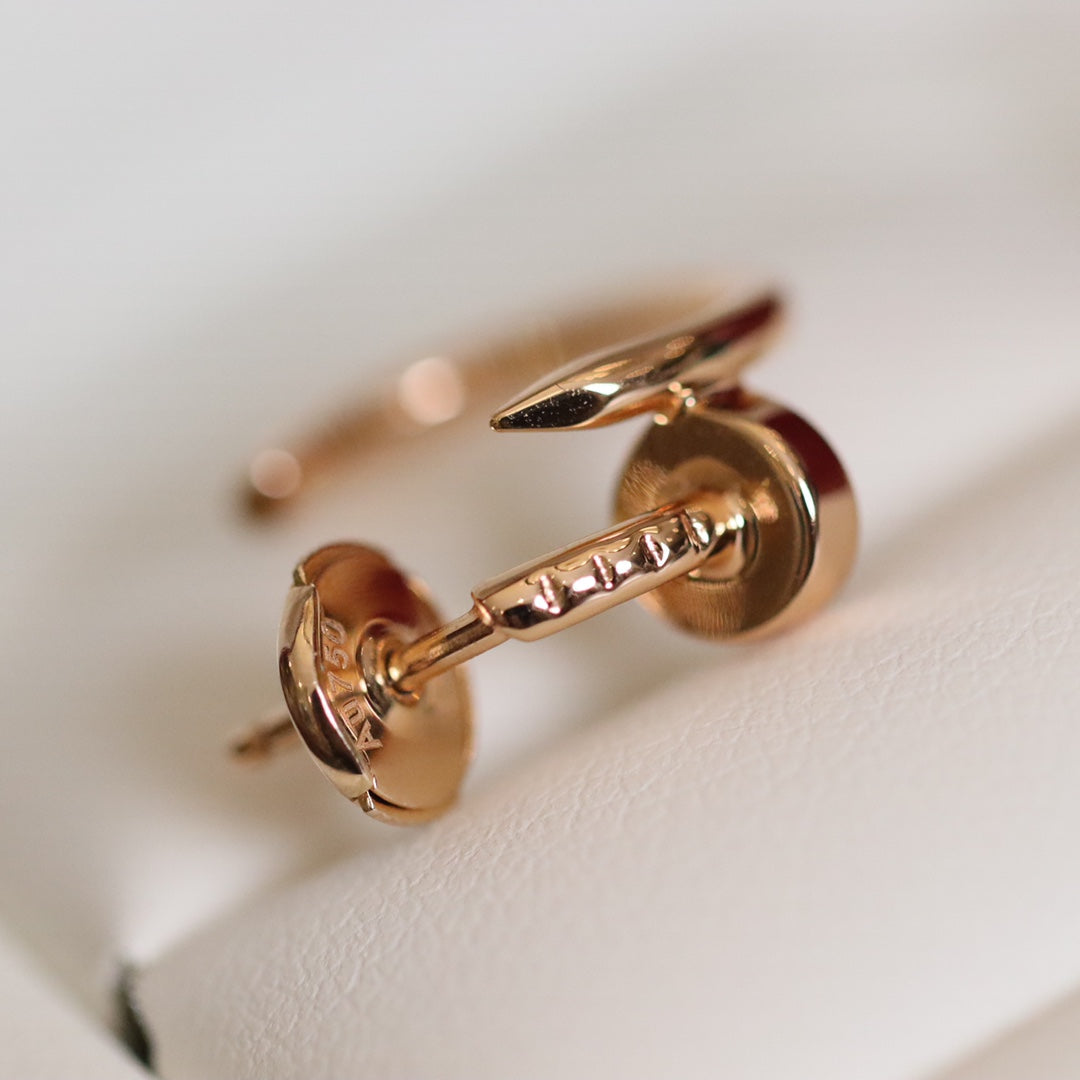 [Charm Aries Jewelry]JUSTE EARRINGS PINK GOLD