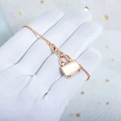[Charm Aries Jewelry]AMULETTE PEDANT ROSE GOLD NECKLACE