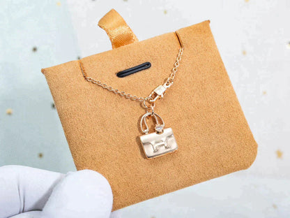 [Charm Aries Jewelry]AMULETTE PEDANT ROSE GOLD NECKLACE