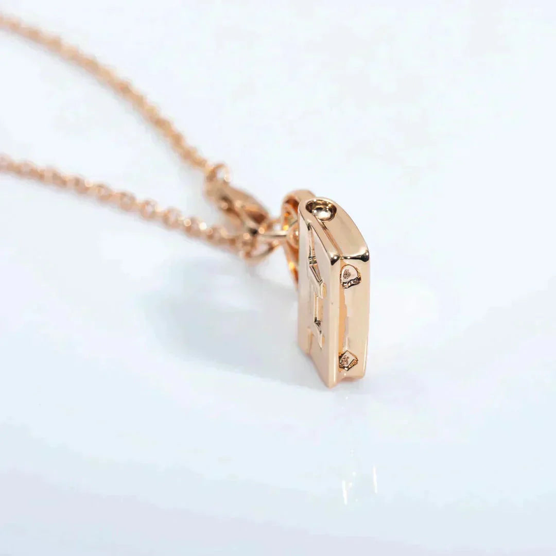 [Charm Aries Jewelry]AMULETTE PEDANT ROSE GOLD NECKLACE