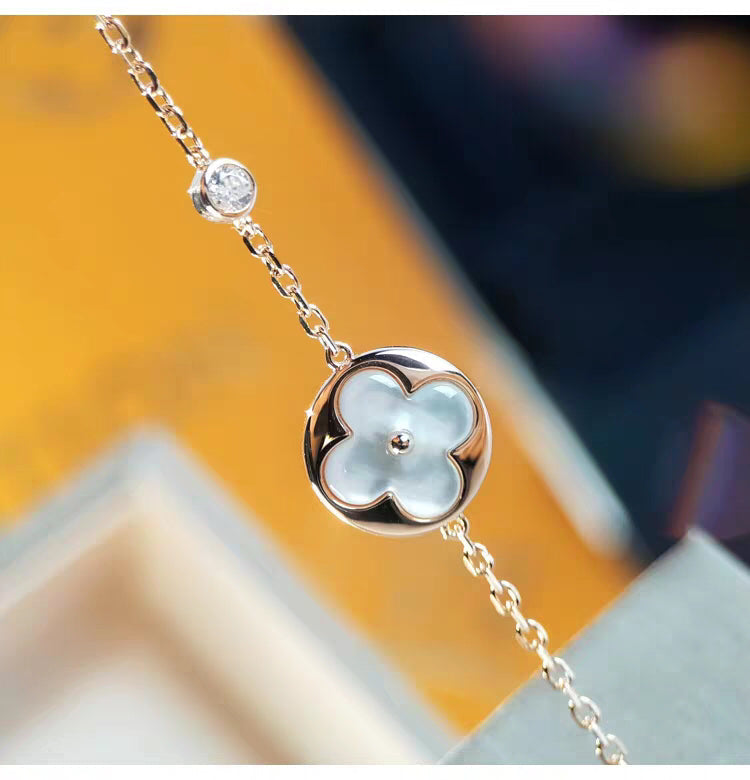 [Charm Aries Jewelry]SUN MOP GOLD 1 DIAMOND NECKLACE