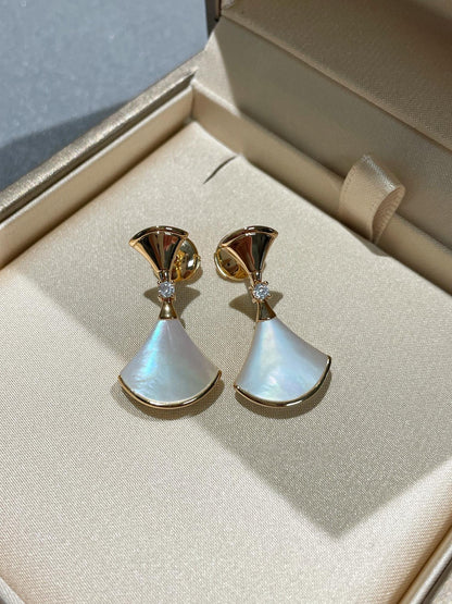 [Charm Aries Jewelry]DREAM MOP 1 DIAMOND EARRINGS