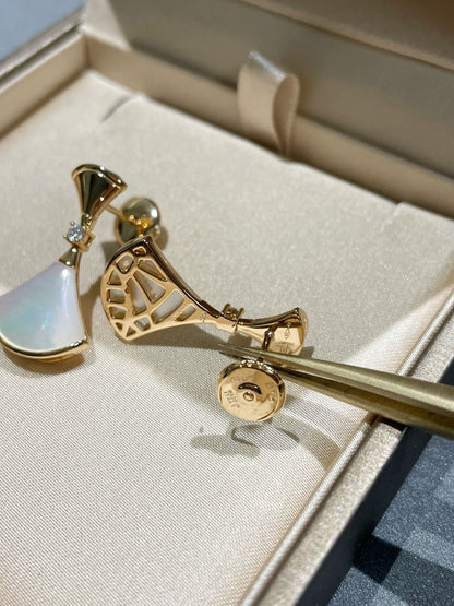 [Charm Aries Jewelry]DREAM MOP 1 DIAMOND EARRINGS