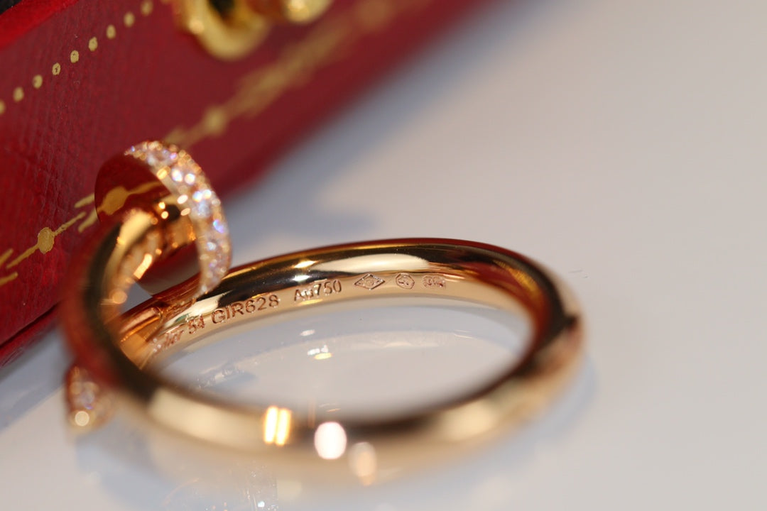 [Charm Aries Jewelry]JUSTE RING 2.65MM GOLD DIAMOND