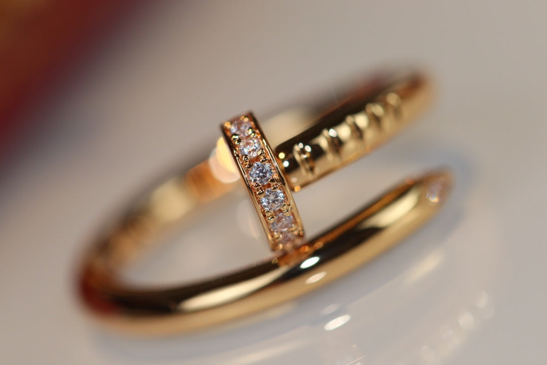 [Charm Aries Jewelry]JUSTE RING 2.65MM GOLD DIAMOND