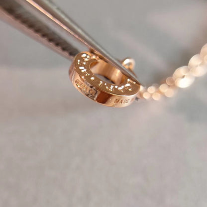 [Charm Aries Jewelry]ZERO 1 NECKLACE PINK GOLD