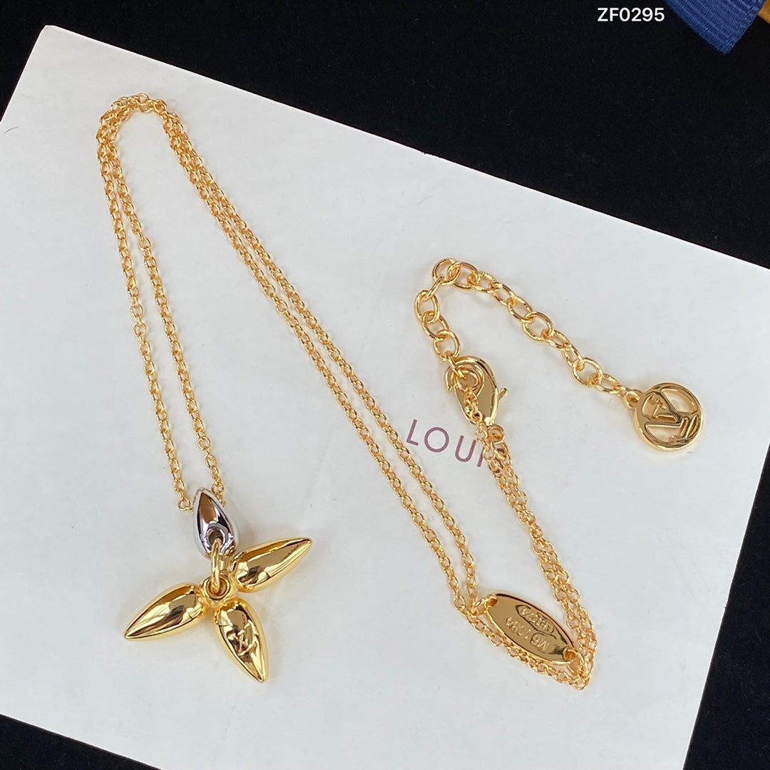 [Charm Aries Jewelry]LOUISETTE PEDANT GOLD NECKLACE
