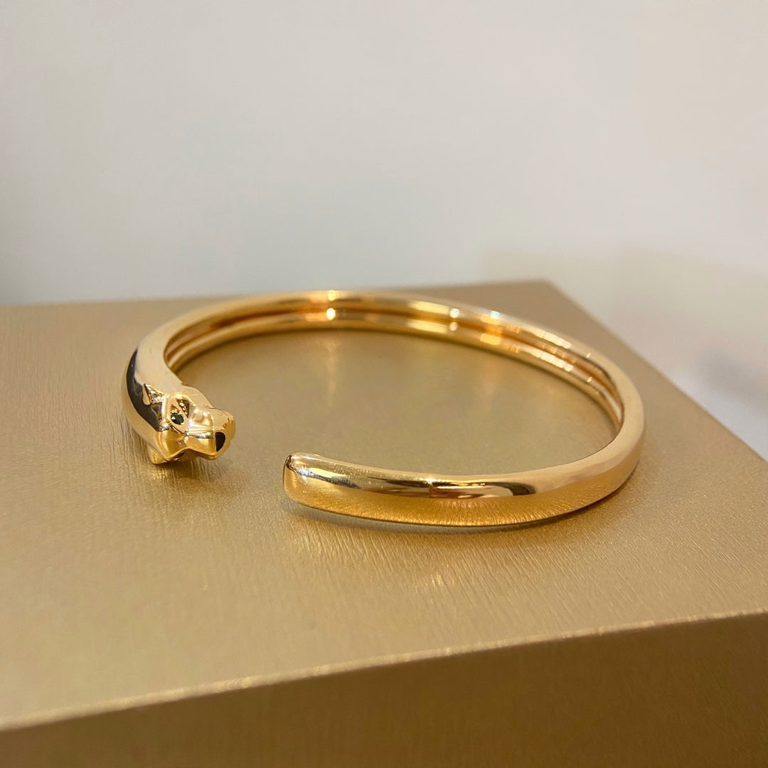 [Charm Aries Jewelry]PANTHERE GOLD OPEN BRACELET
