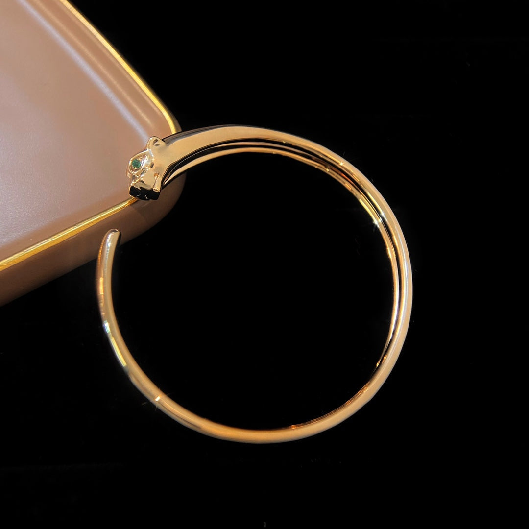 [Charm Aries Jewelry]PANTHERE GOLD OPEN BRACELET