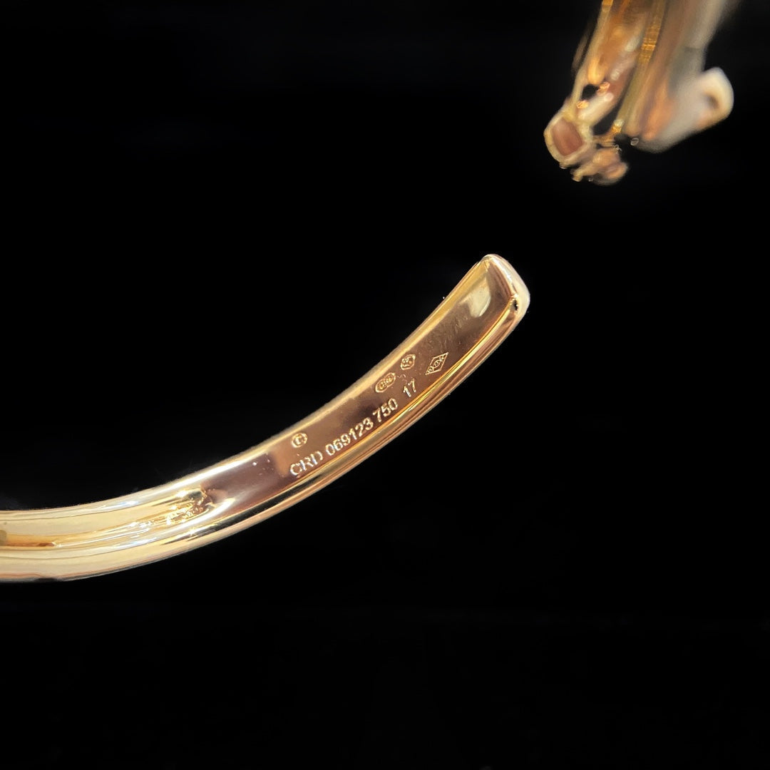 [Charm Aries Jewelry]PANTHERE GOLD OPEN BRACELET