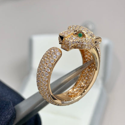 [Charm Aries Jewelry]PANTHERE PINK GOLD DIAMOND RING