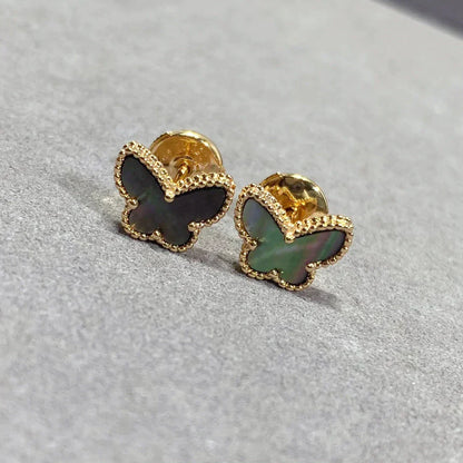 [Charm Aries Jewelry]BUTTERFLY DARK MOP  EARRINGS