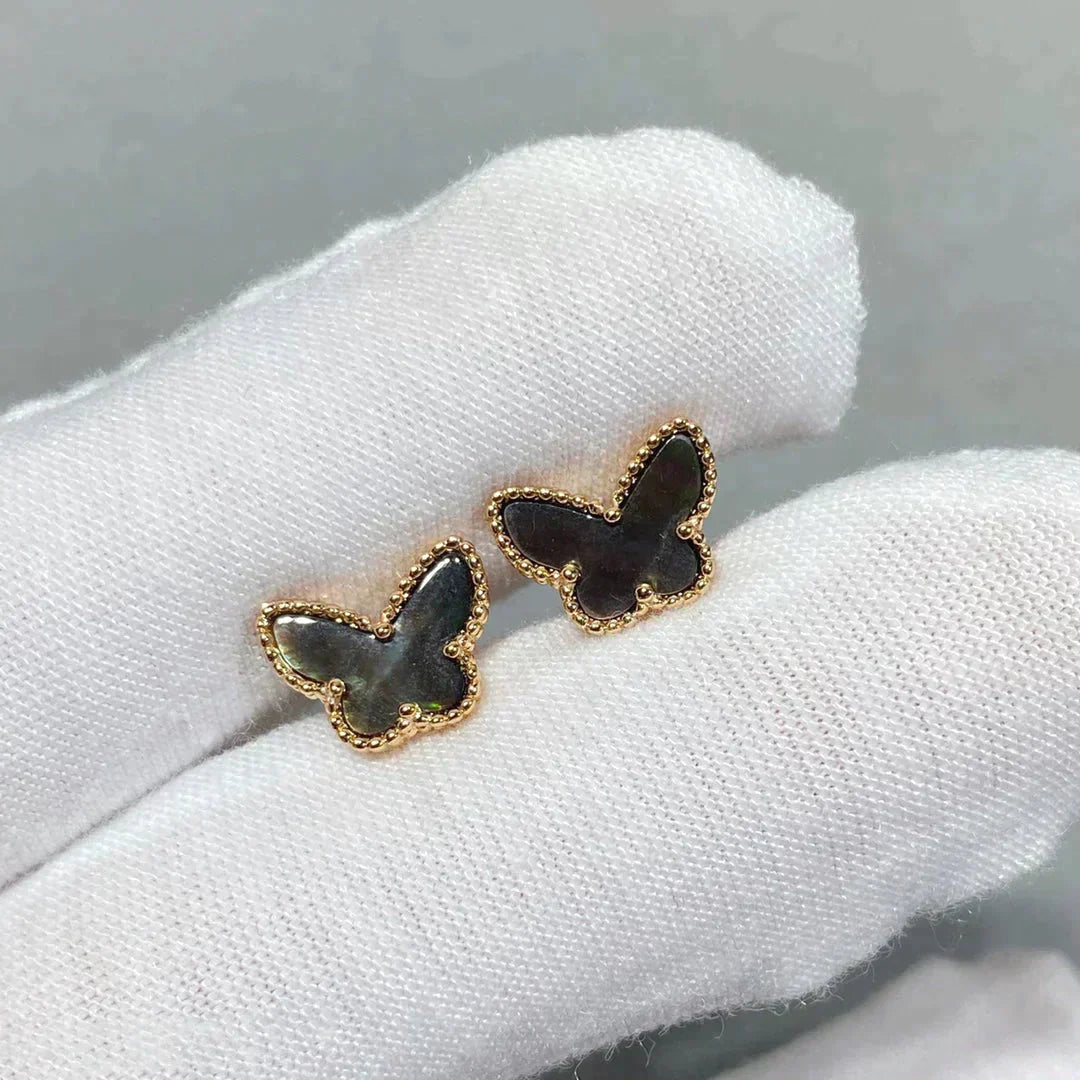 [Charm Aries Jewelry]BUTTERFLY DARK MOP  EARRINGS