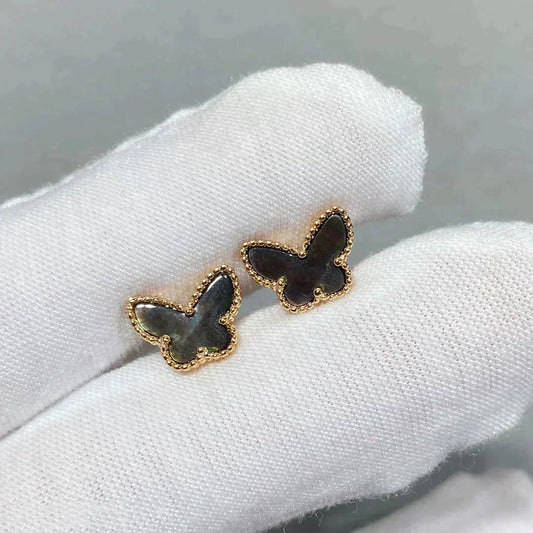 [Charm Aries Jewelry]BUTTERFLY DARK MOP  EARRINGS