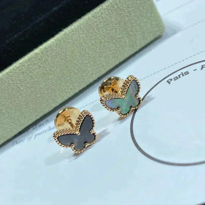 [Charm Aries Jewelry]BUTTERFLY DARK MOP  EARRINGS