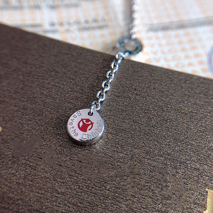 [Charm Aries Jewelry]ZERO 1 BLACK CERAMIC SILVER NECKLACE
