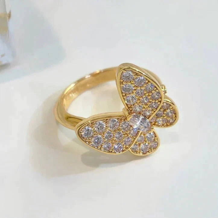 [Charm Aries Jewelry]BUTTERFLY DIAMOND RING