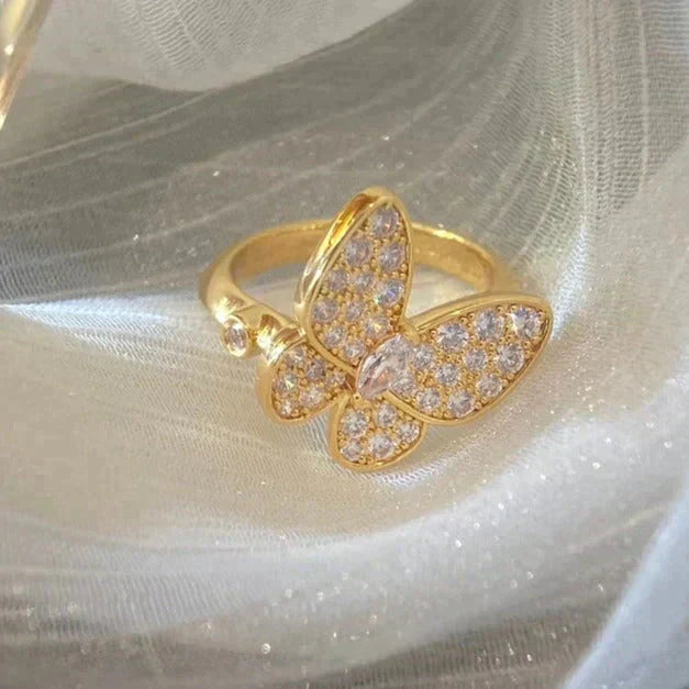 [Charm Aries Jewelry]BUTTERFLY DIAMOND RING