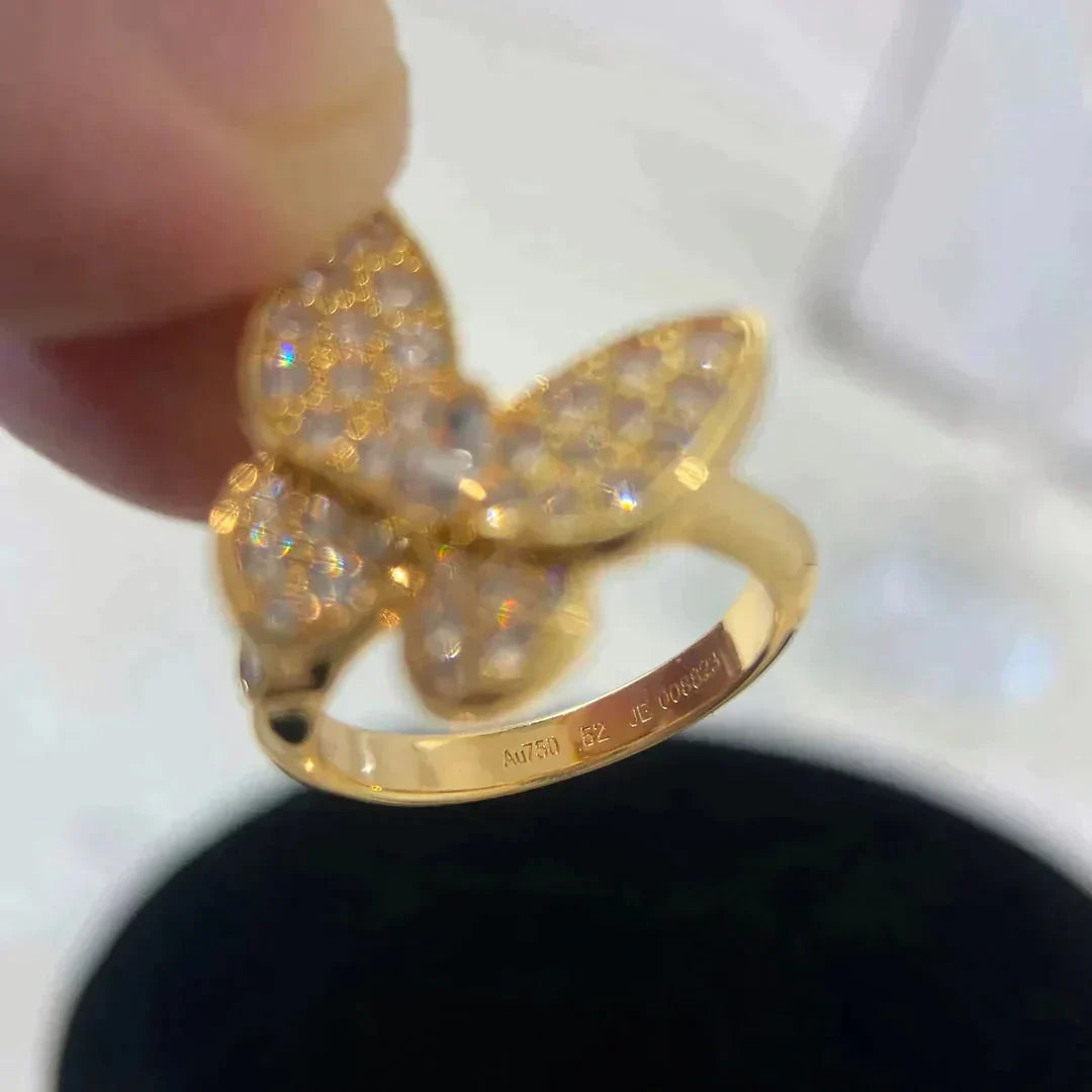 [Charm Aries Jewelry]BUTTERFLY DIAMOND RING