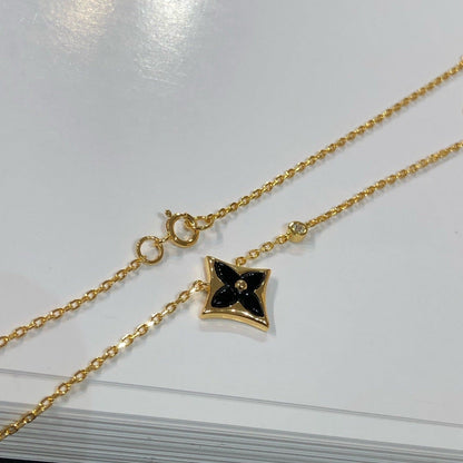 [Charm Aries Jewelry]STAR BLACK MOP NECKLACE