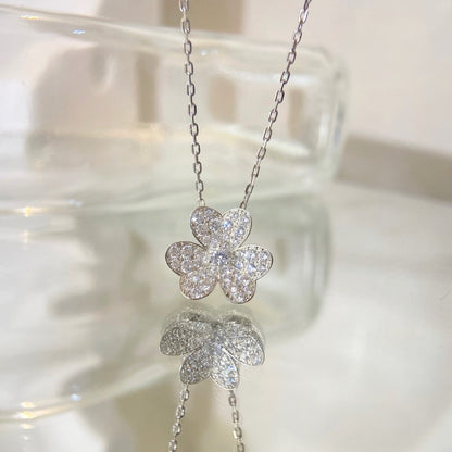 [Charm Aries Jewelry]FLOWER DIAMOND NECKLACE