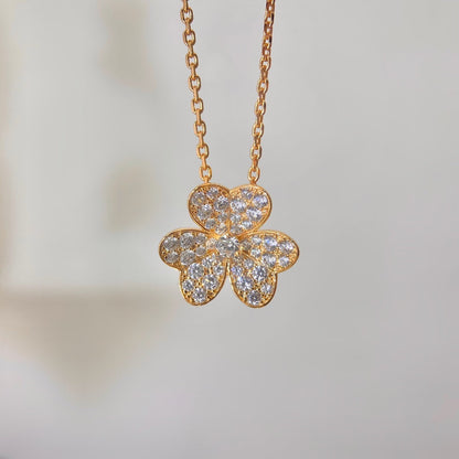 [Charm Aries Jewelry]FLOWER DIAMOND NECKLACE