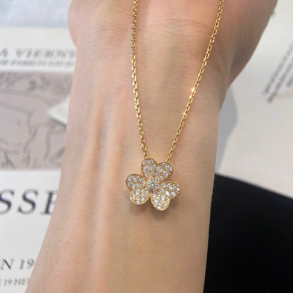 [Charm Aries Jewelry]FLOWER DIAMOND NECKLACE