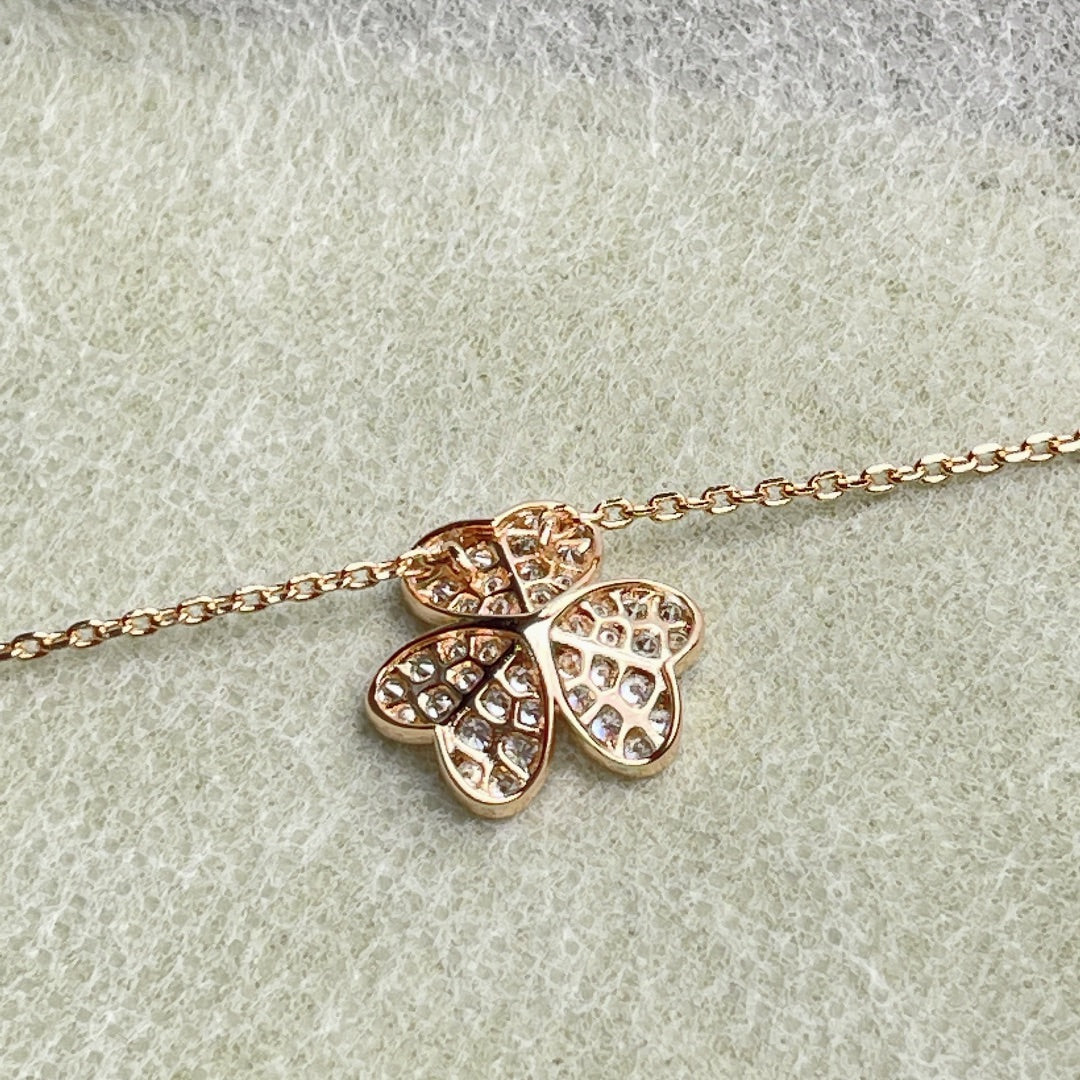 [Charm Aries Jewelry]FLOWER DIAMOND NECKLACE