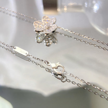 [Charm Aries Jewelry]FLOWER DIAMOND NECKLACE