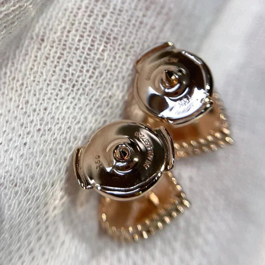 [Charm Aries Jewelry]HEART CARNELIAN STUD EARRINGS