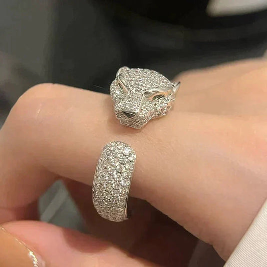 [Charm Aries Jewelry]PANTHERE 5.5MM ALL DIAMOND RING