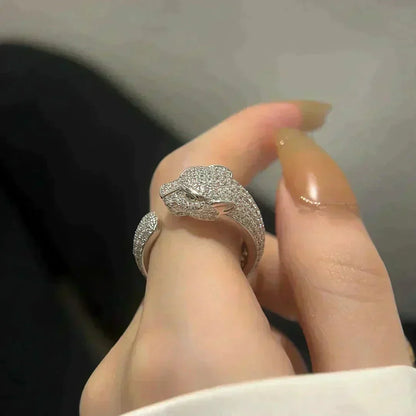[Charm Aries Jewelry]PANTHERE 5.5MM ALL DIAMOND RING
