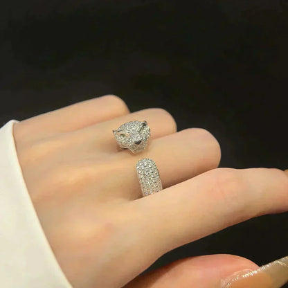 [Charm Aries Jewelry]PANTHERE 5.5MM ALL DIAMOND RING