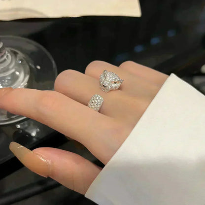 [Charm Aries Jewelry]PANTHERE 5.5MM ALL DIAMOND RING