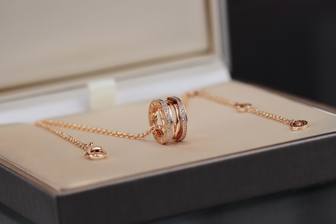 [Charm Aries Jewelry]ZERO 1 PINK GOLD NECKLACE