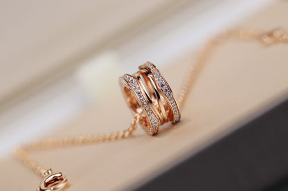 [Charm Aries Jewelry]ZERO 1 PINK GOLD NECKLACE