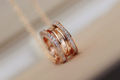[Charm Aries Jewelry]ZERO 1 PINK GOLD NECKLACE
