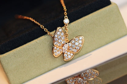 [Charm Aries Jewelry]BUTTERFLY DIAMOND NECKLACE