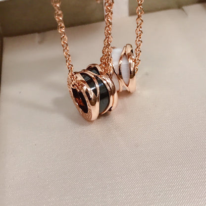[Charm Aries Jewelry]ZERO 1 FOUR BAND PINK GOLD CERAMIC