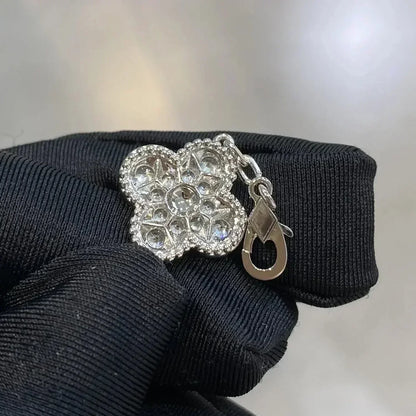 [Charm Aries Jewelry]CLOVER 5 MOTIFS  DIAMOND BRACELET SILVER