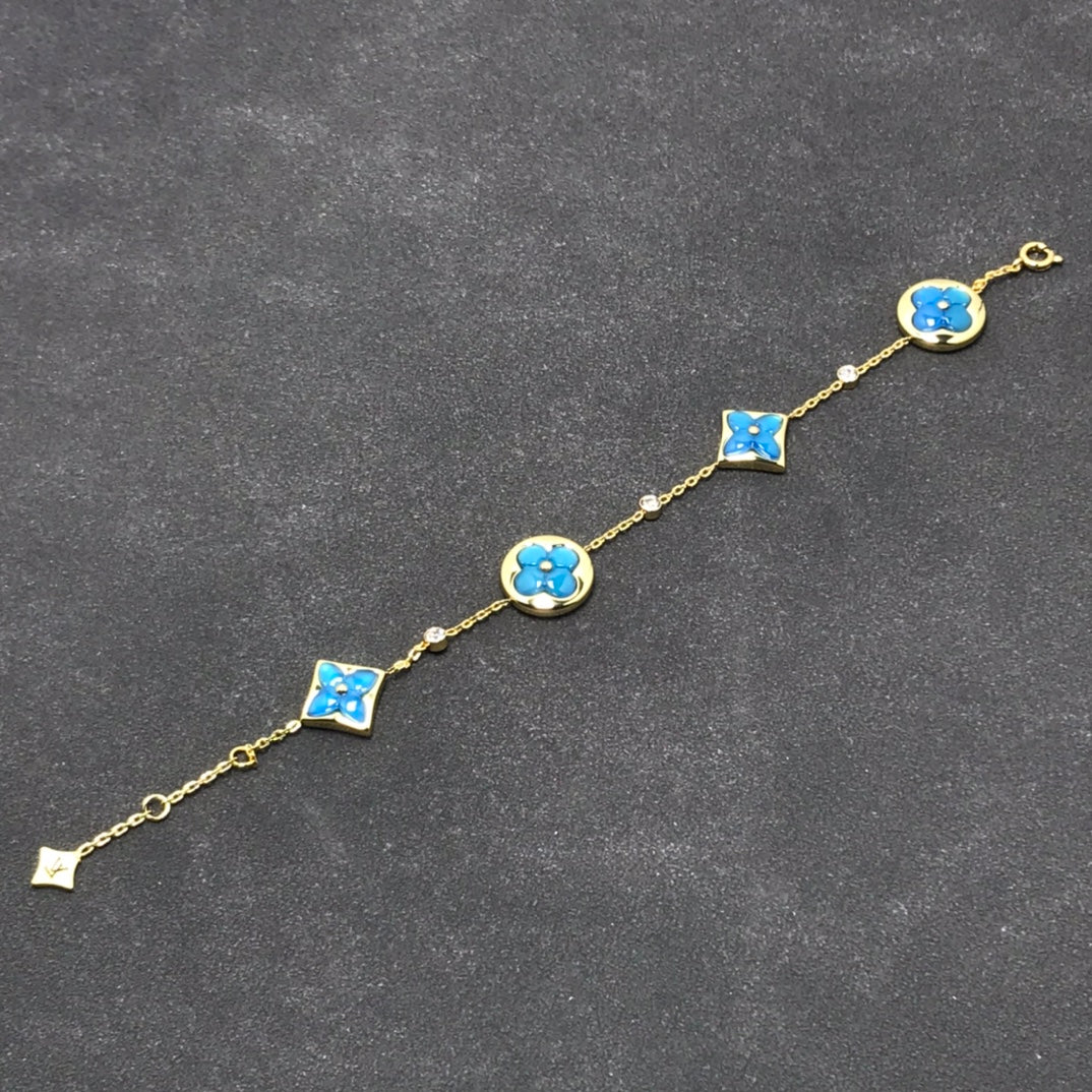 [Charm Aries Jewelry]STAR AND SUN TURQUOISE 4 MOTIFS 3 DIAMONDS