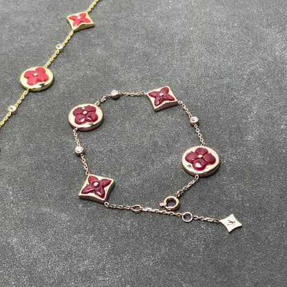 [Charm Aries Jewelry]STAR AND SUN CARNELIAN 4 MOTIFS 3 DIAMONDS