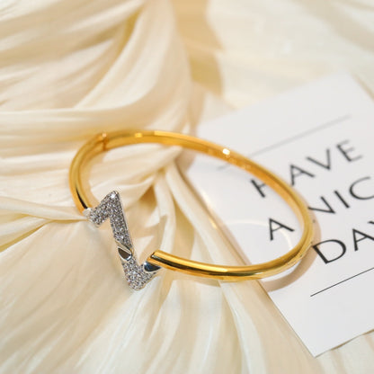 [Charm Aries Jewelry]VOLTE UPSITE DOWN GOLD DIAMOND BRACELET