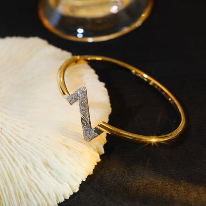 [Charm Aries Jewelry]VOLTE UPSITE DOWN GOLD DIAMOND BRACELET