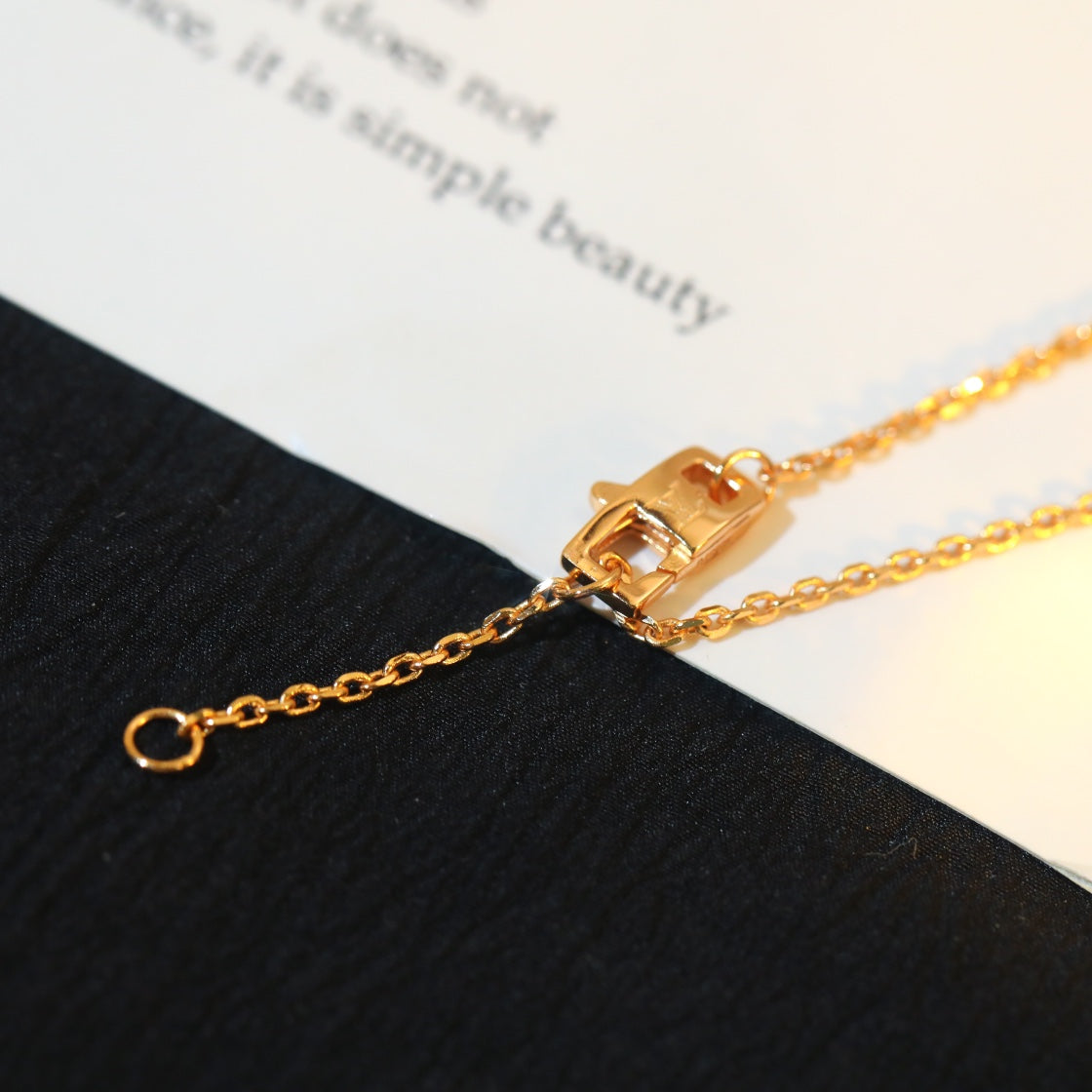 [Charm Aries Jewelry]STAR AND SUN DIAMOND PINK GOLD NECKLACE