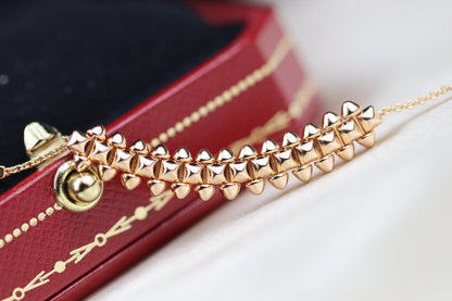 [Charm Aries Jewelry]CLASH PINK GOLD NECKLACE
