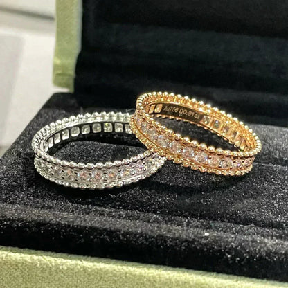 [Charm Aries Jewelry]PERLEE DIAMOND ROSE GOLD RING